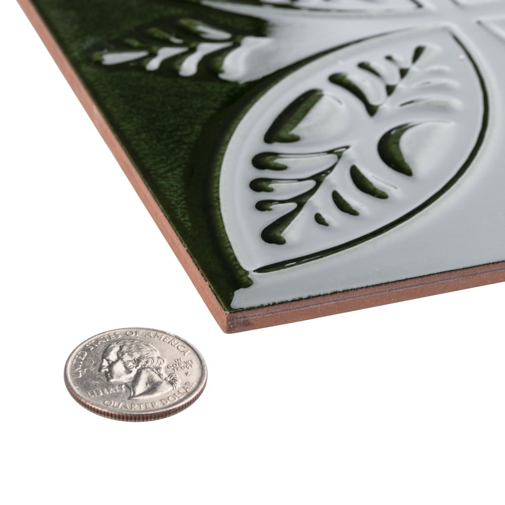 Trend Green 7-7/8-inch x 7-7/8-inch Ceramic Wall Tile (9.24 sq. ft./Case)