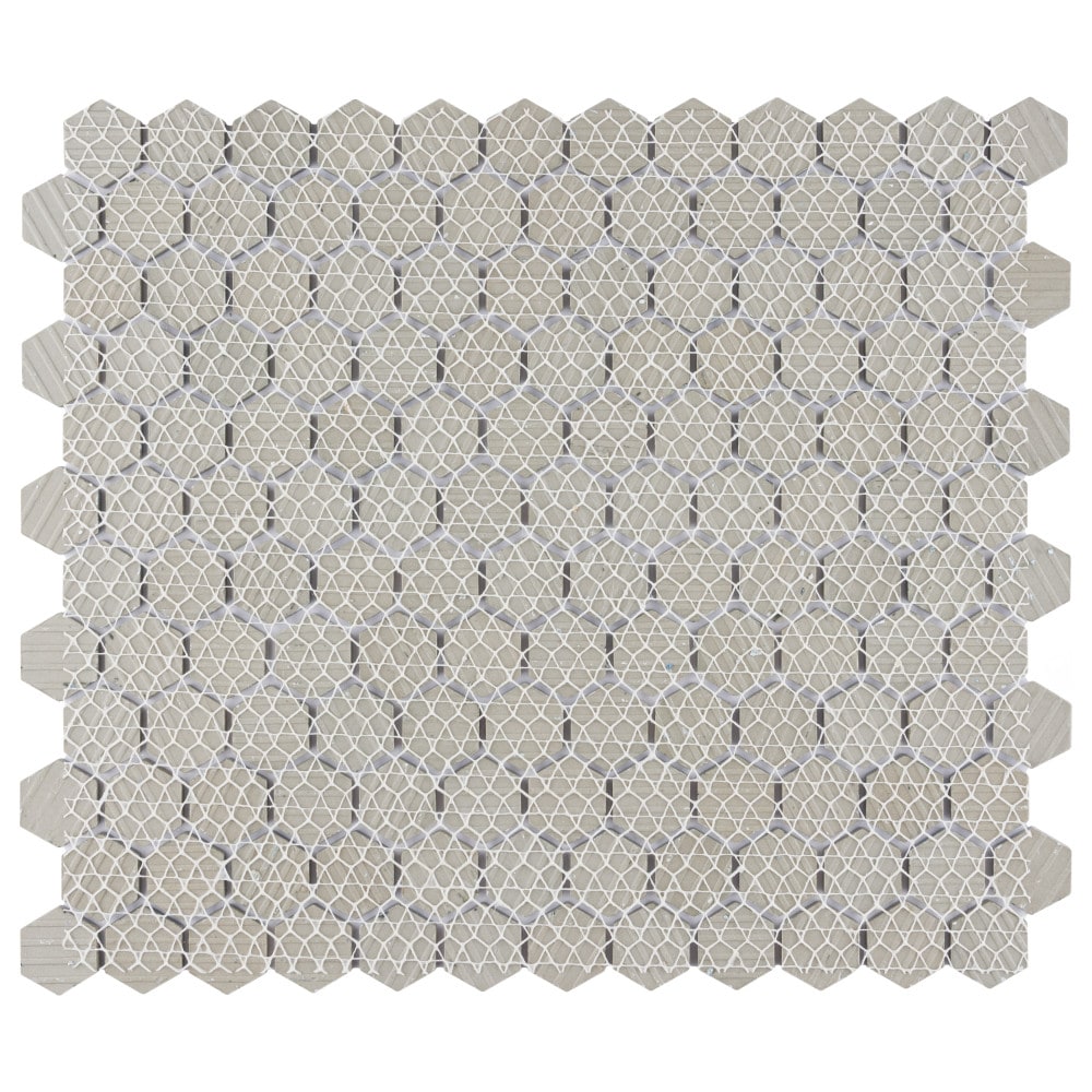 Hudson 1" Hex Atlantis 11-7/8-inch x 13-1/4-inch Porcelain Mosaic Tile (11.2 sq. ft./Case)