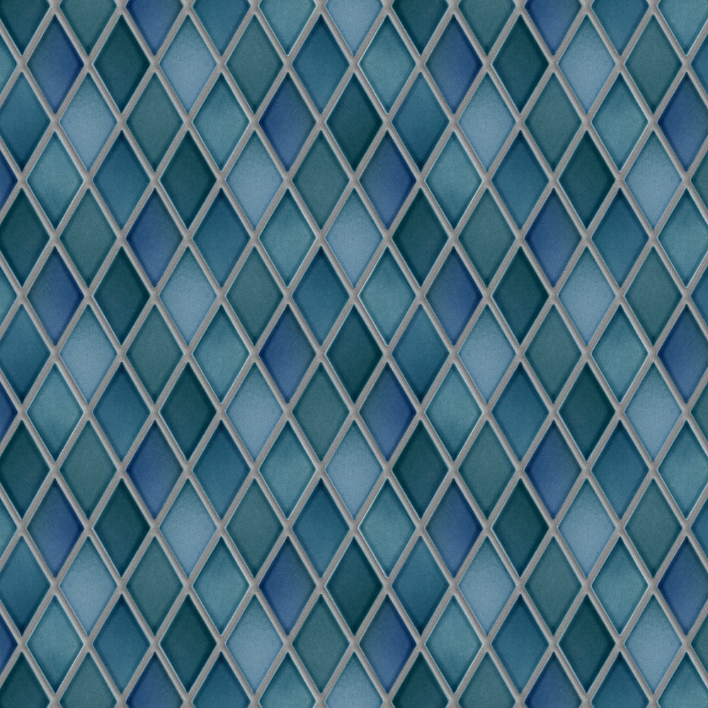 Hudson Kite Aquamarine 10-1/4-inch x 11-3/4-inch Porcelain Mosaic Tile (8.6 sq. ft./Case)