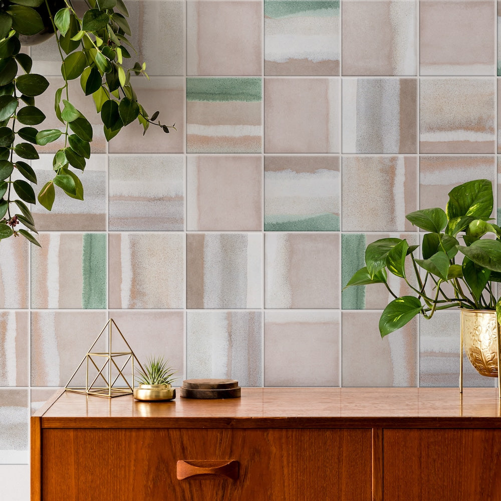 Matter Canvas Taupe Green 6-inch x 6-inch Porcelain Floor and Wall Tile (6.5 sq. ft./Case)