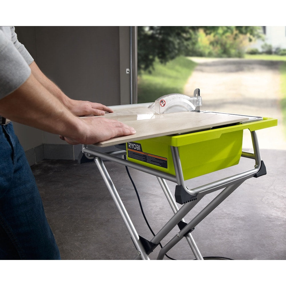 7-inch 4.8 amp Tabletop Tile Saw with Stand