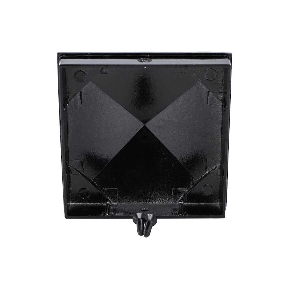 Capuchon de poteau en aluminium - 4x4, noir
