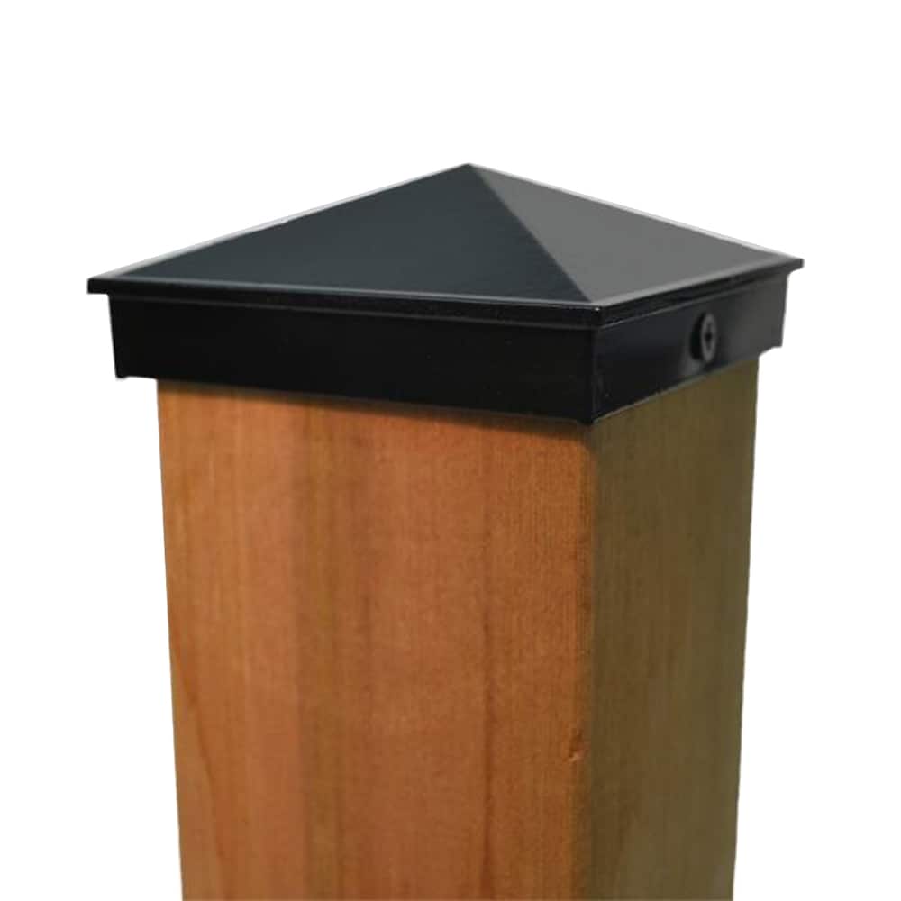 Aluminum Post Cap - 6x6, Black