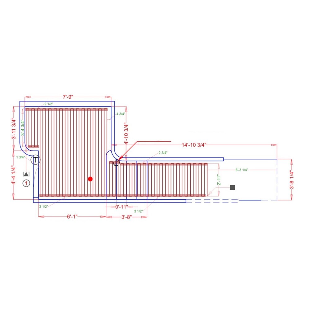 Kit de câbles 340' avec bandes et thermostat tactile nSpire (85 pi2) pour carrelage, bois franc et LVT 120 V