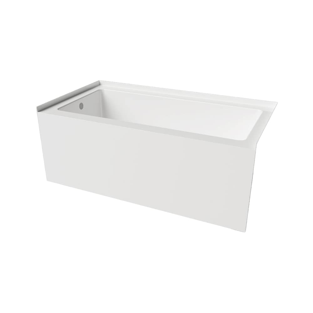 TULIP 54 inch x 30 inch Plain Skirted Bathtub Left-Hand Drain Location