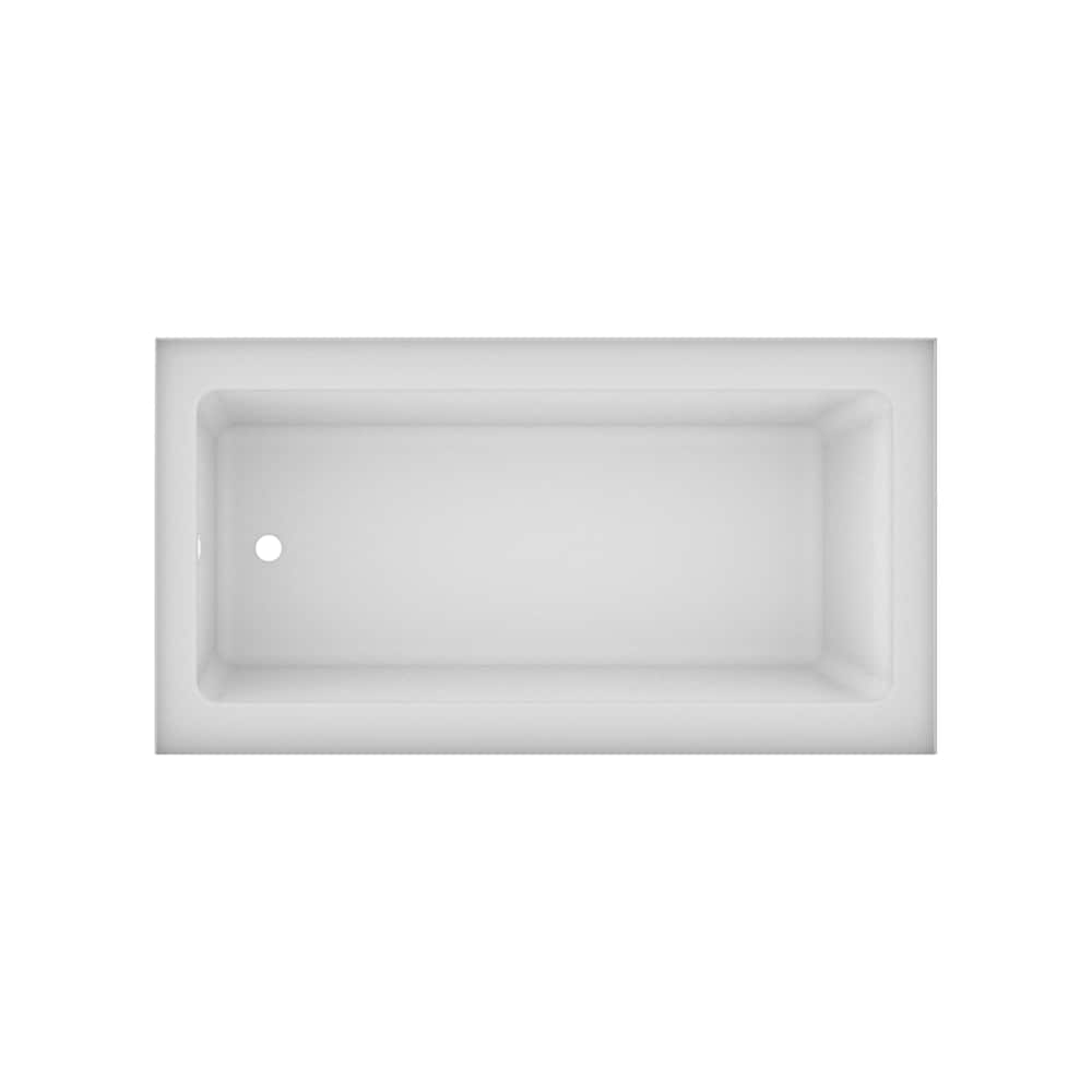 TULIP 60 inch x 32 inch Above Floor Rough-in Skirted Bathtub Left-Hand Drain Location