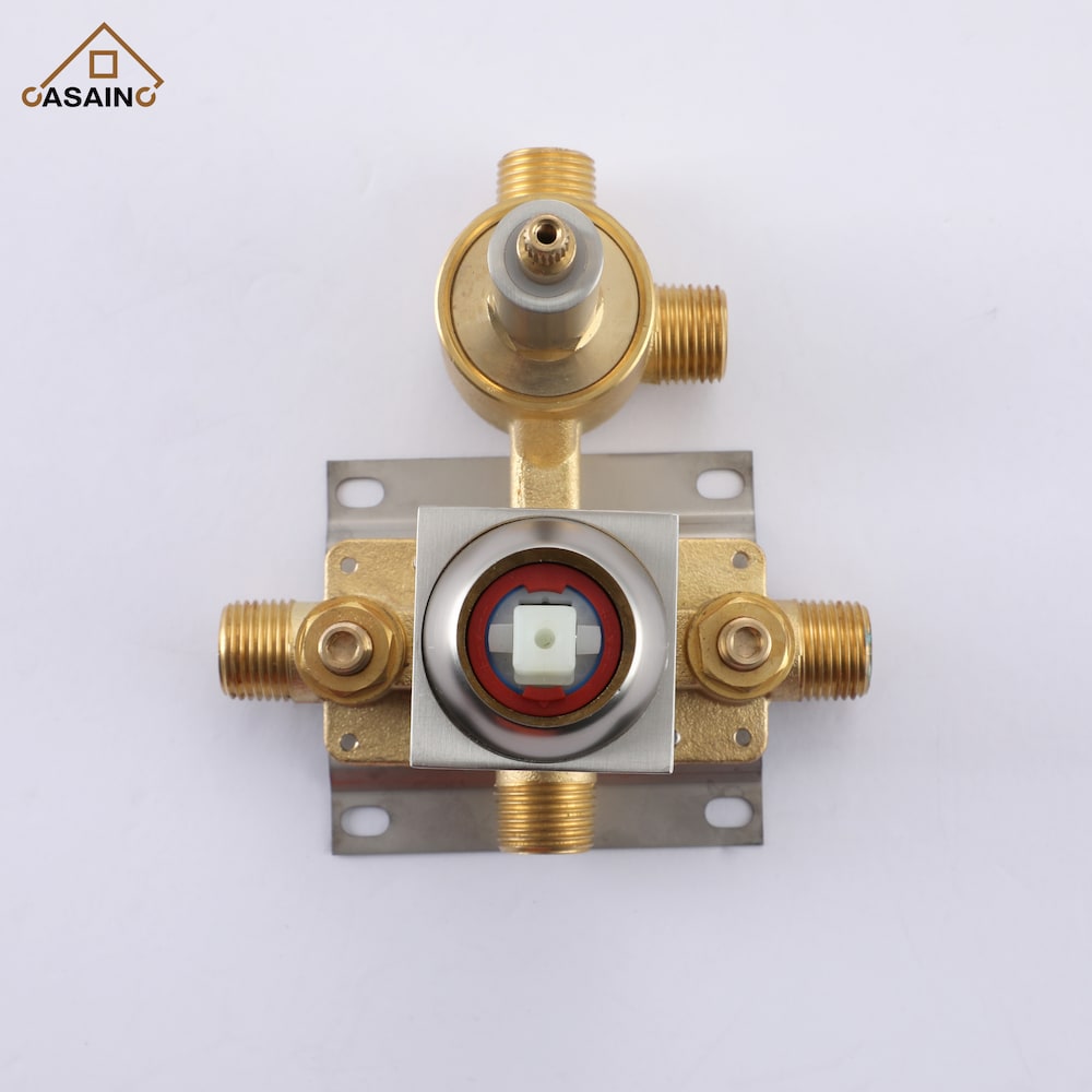 12 in. Wall Mounted Shower System with Bathtub Faucet in Brushed Nickel