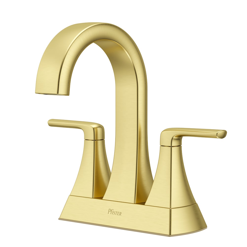 Bruxie 2-Handle 4-inch Centerset Brushed Gold Bathroom Sink Faucet/Tap