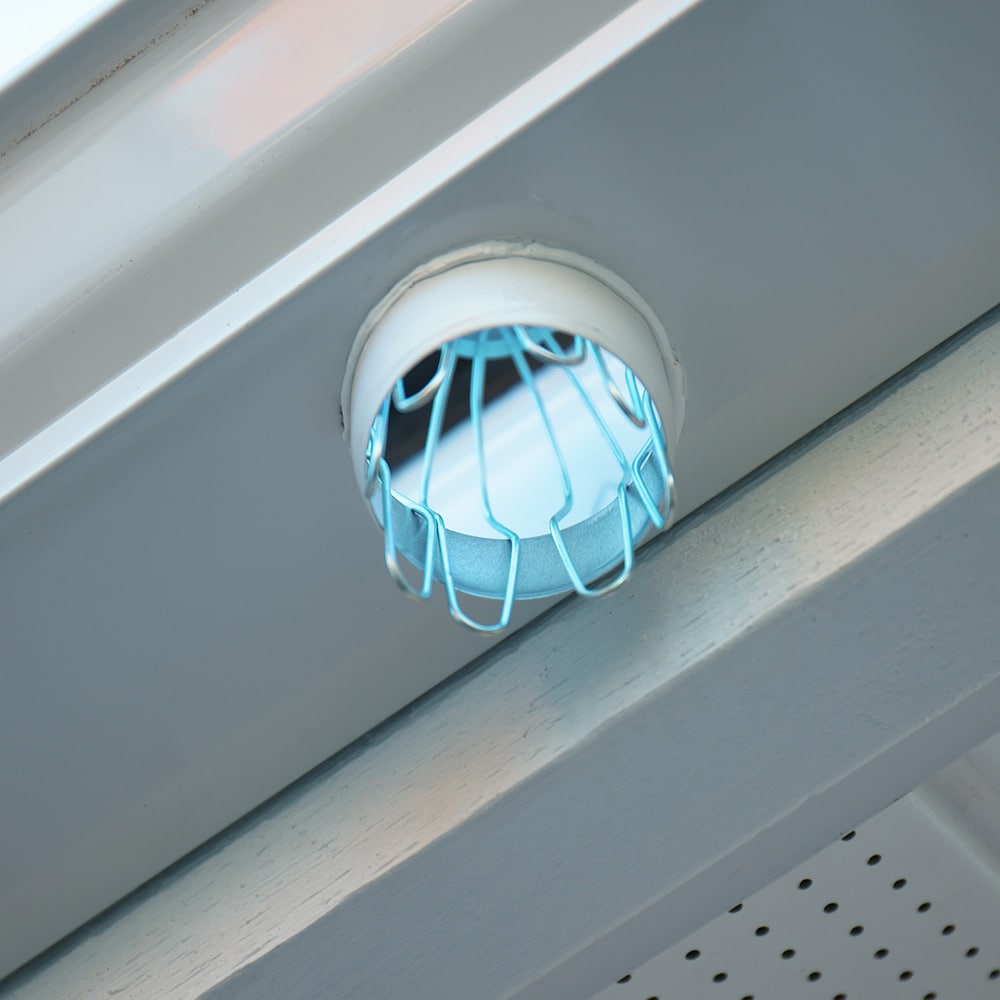 Ensemble de sortie de gouttière ronde en aluminium et de filtre à feuilles - Convient aux descentes pluviales et aux coudes de 2 po x 3 po