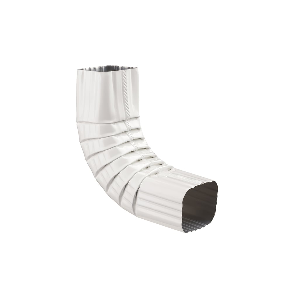 Coude en A pour gouttière en aluminium de 2 po x 3 po (gouttière) en blanc, paquet professionnel (30 pièces)