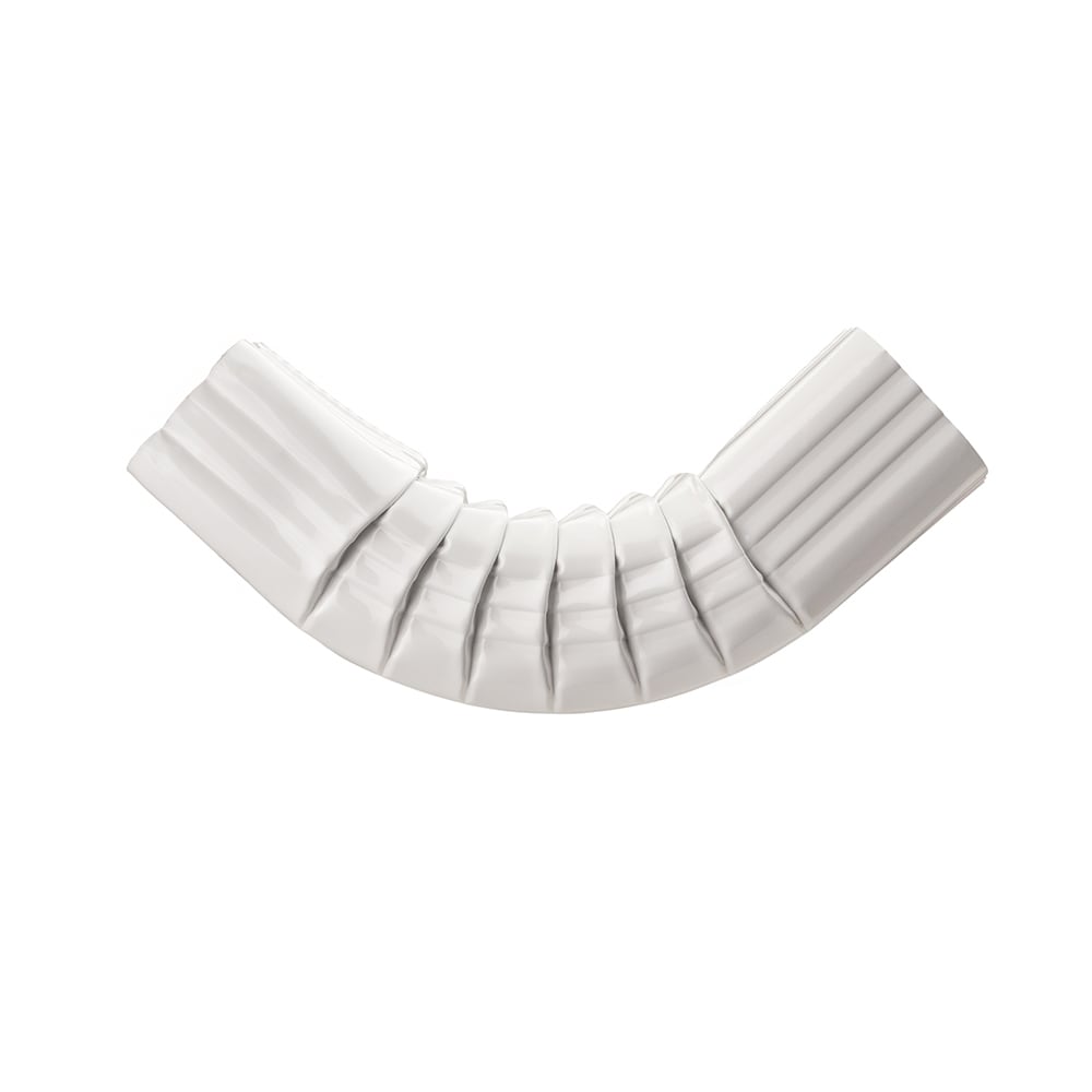 Coude en A pour gouttière en aluminium de 2 po x 3 po (gouttière) en blanc, paquet professionnel (30 pièces)