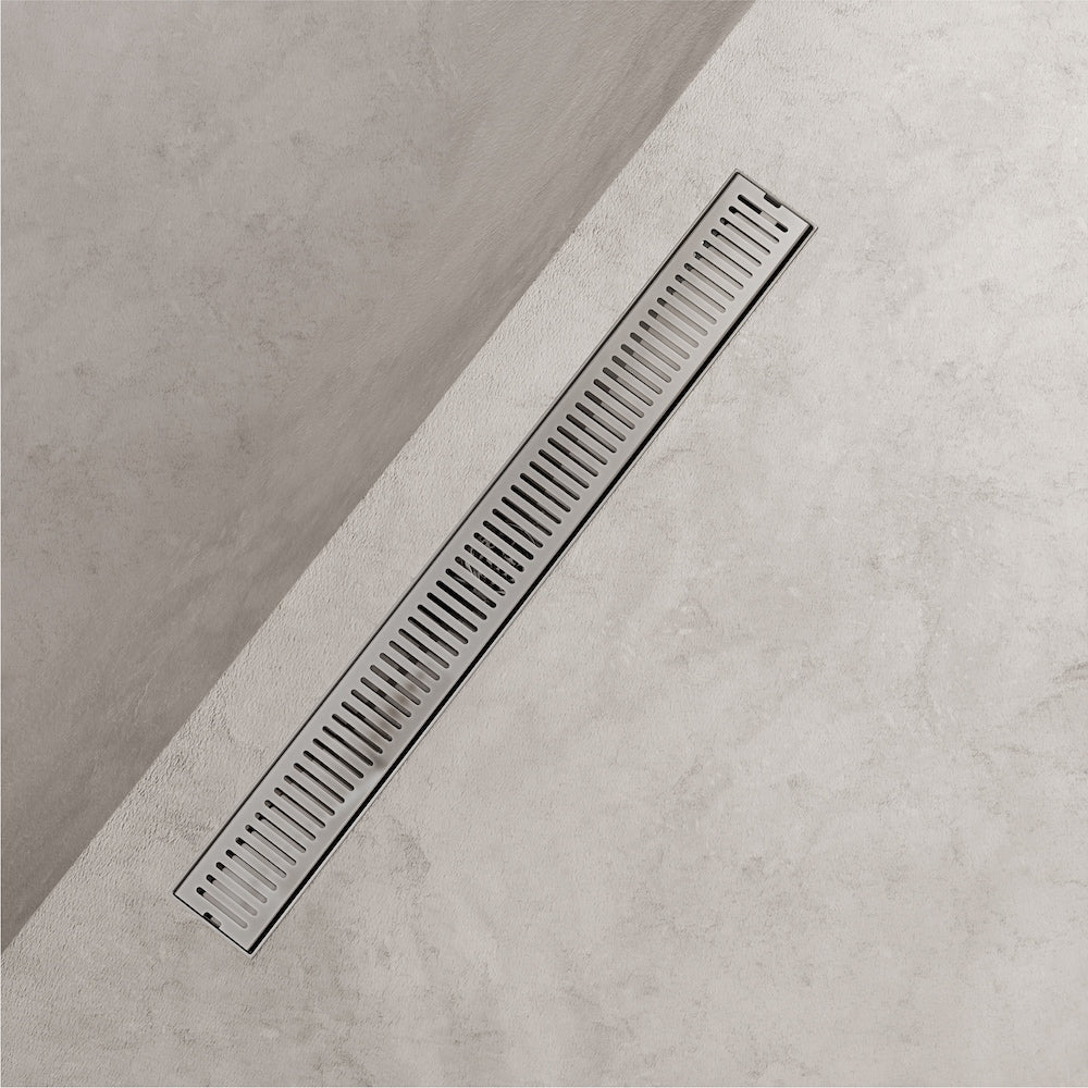 Elan 3" L x 24" W Linear Shower Drain Rectangle Pattern Drain Cover in Chrome
