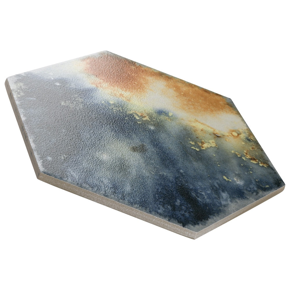 Sample - Dorne Hex Mix 8-5/8-inch x 9-7/8-inch Porcelain Floor and Wall Tile
