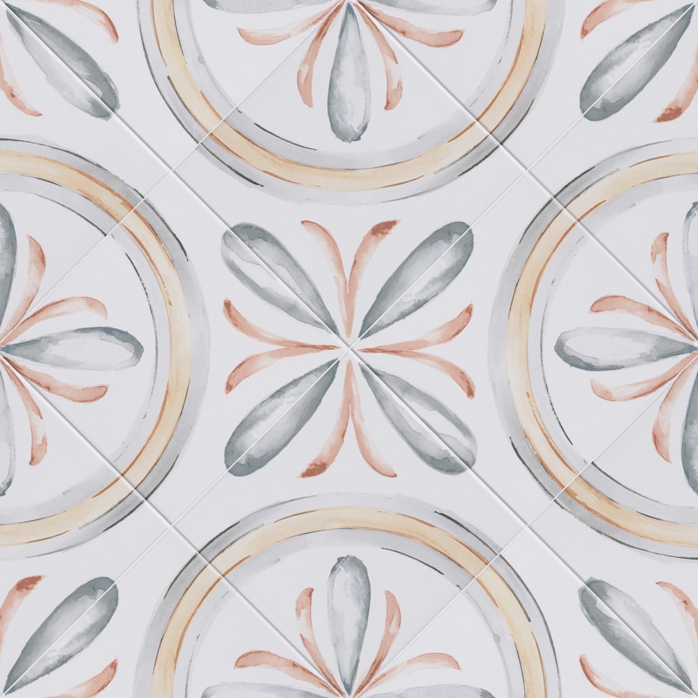 Sample - Saint Germain Chaud Deco Rivette 5-3/4-inch x 5-3/4-inch Porcelain Floor and Wall Tile