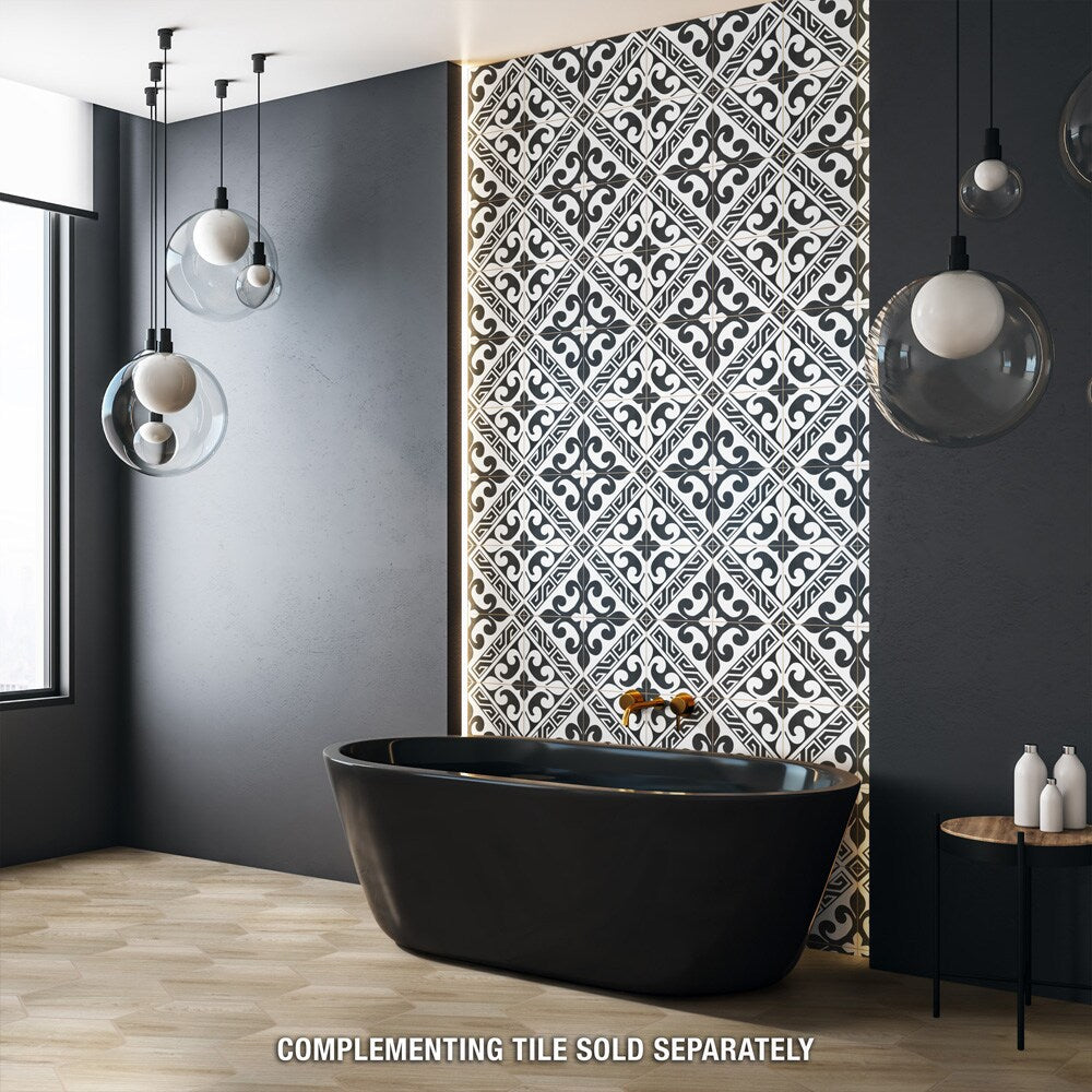 Sample - Natura Hex Camel 7-inch x 8-inch Porcelain Floor and Wall Tile