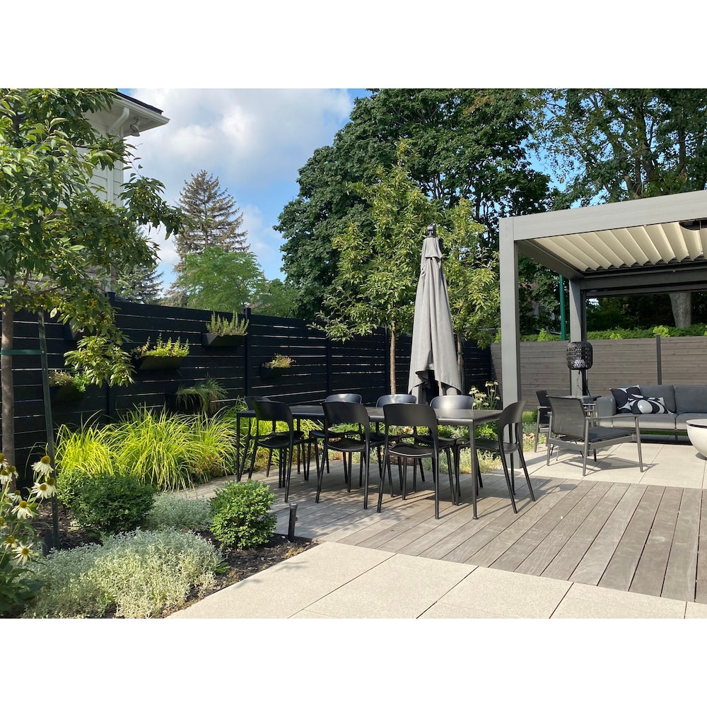 96" Aluminum Fence In Ground Line Post & Hardware Kit (24 Pack) Black ( Kit C8)