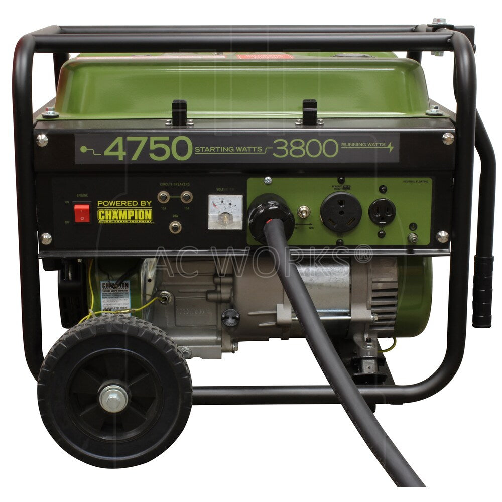 100ft 8/4 SOOW Super-Duty NEMA L14-30 30A 125/250V Generator Rubber Extension Cord