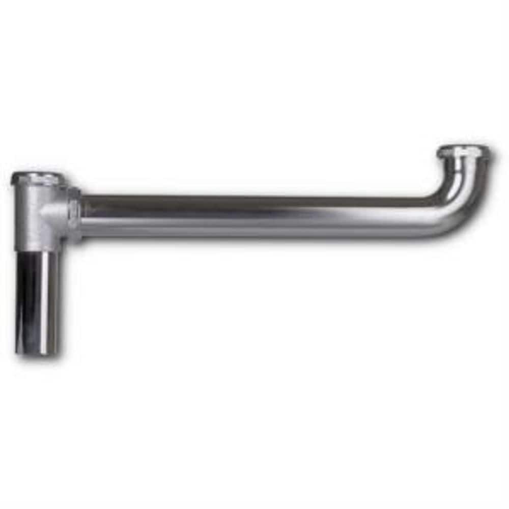 1-1/2" x 16" Slip Joint End Outlet Waste - Brass 22 Gauge With Baffle Tee