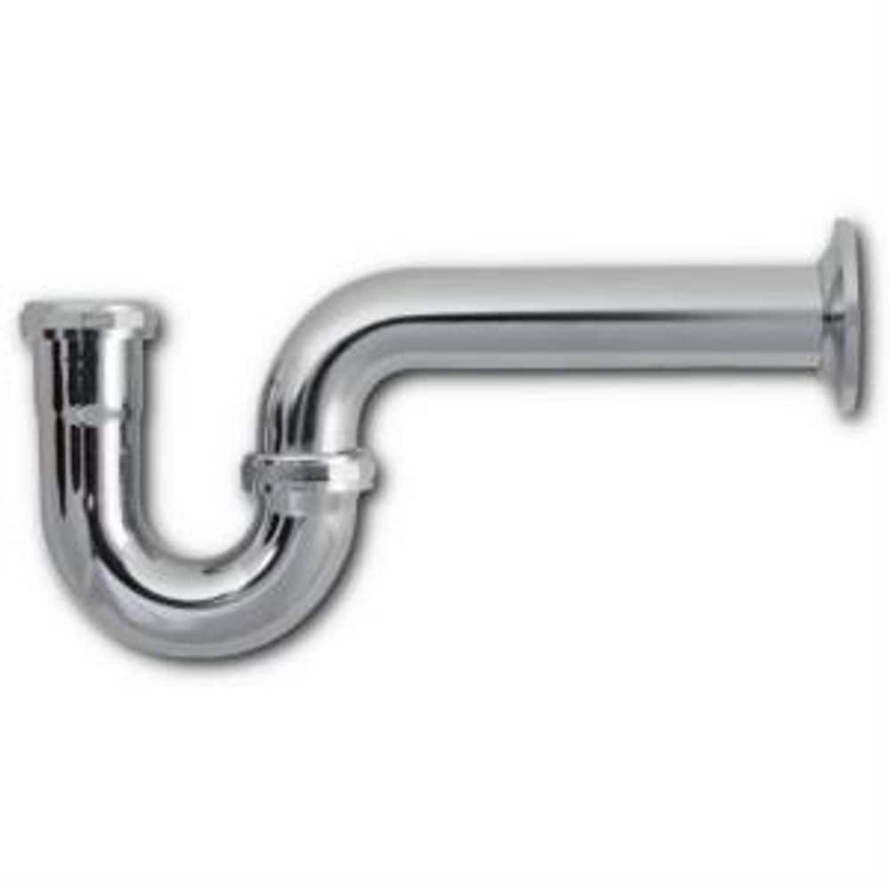 1-1/2" P-Trap less Cleanout - Brass 22 Gauge