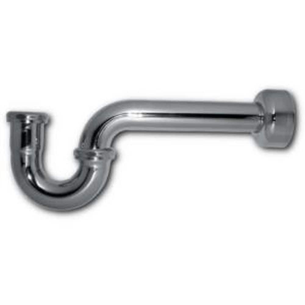 1-1/2" P-Trap less Cleanout - Brass 20 Gauge with box Escutcheon