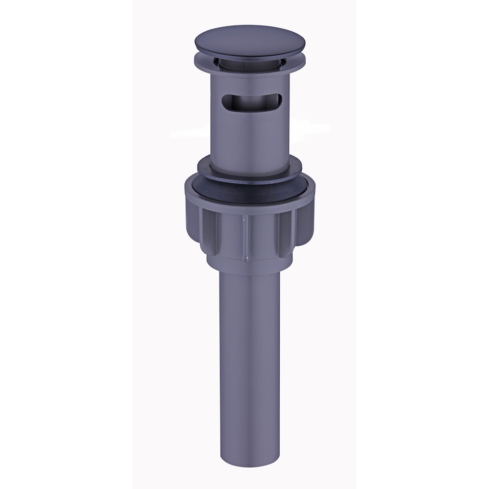 Ensemble de bonde escamotable noir 1 1/4" - Tout en plastique avec trop-plein