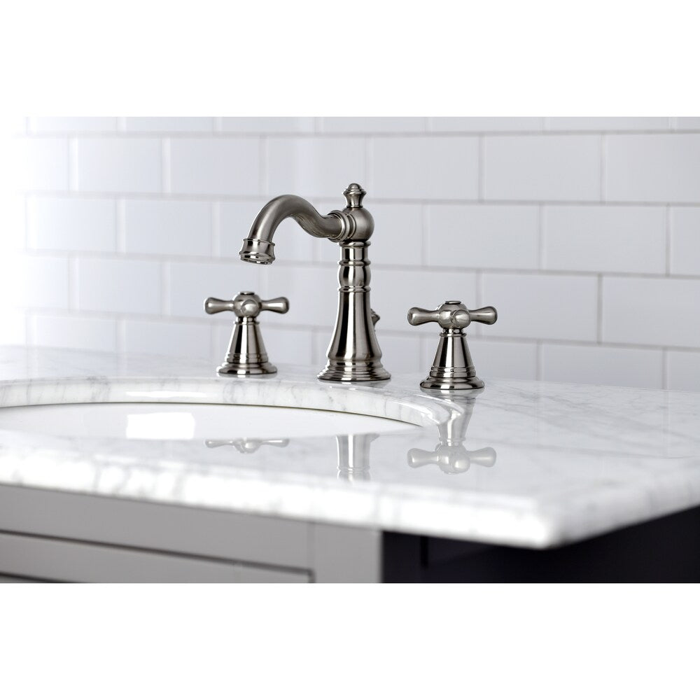 American-Classic 8 inch Widespread 2-Handle Bathroom Faucet in Brushed Nickel