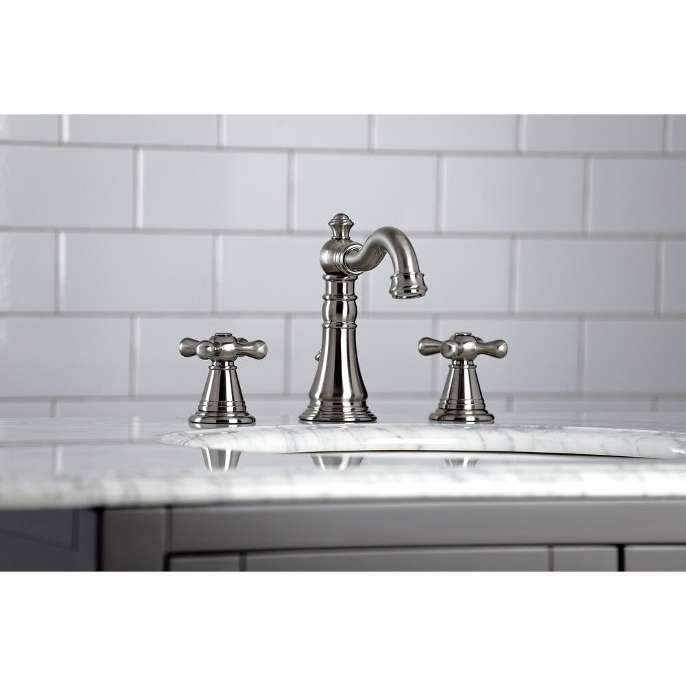 American-Classic 8 inch Widespread 2-Handle Bathroom Faucet in Brushed Nickel