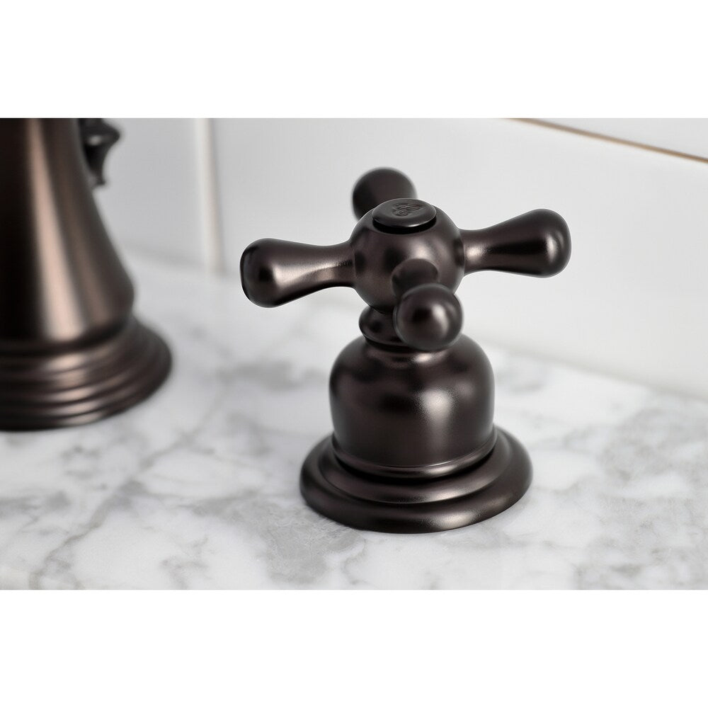 Classic 8 inch Widespread Double Handle Bathroom Faucet in Oil Rubbed Bronze
