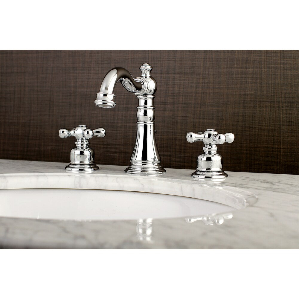 Robinet de salle de bain à 2 poignées de 8 pouces de style classique américain en chrome