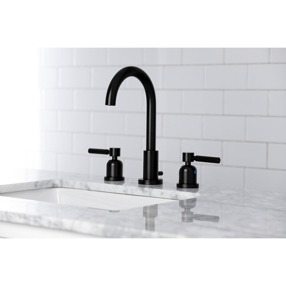 Concord 8 inch Widespread 2-Handle Bathroom Faucet in Black Matte