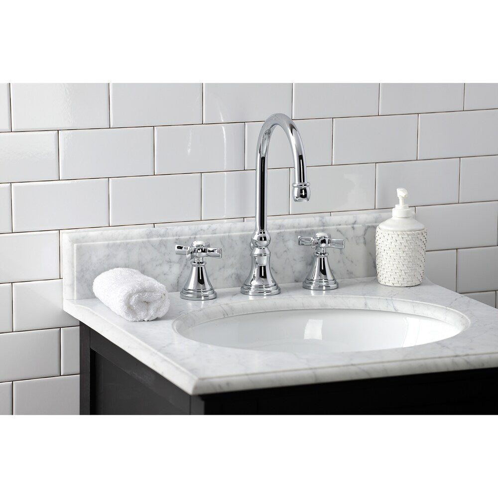 Robinet de salle de bain à 2 poignées Millennium de 8 pouces en chrome poli