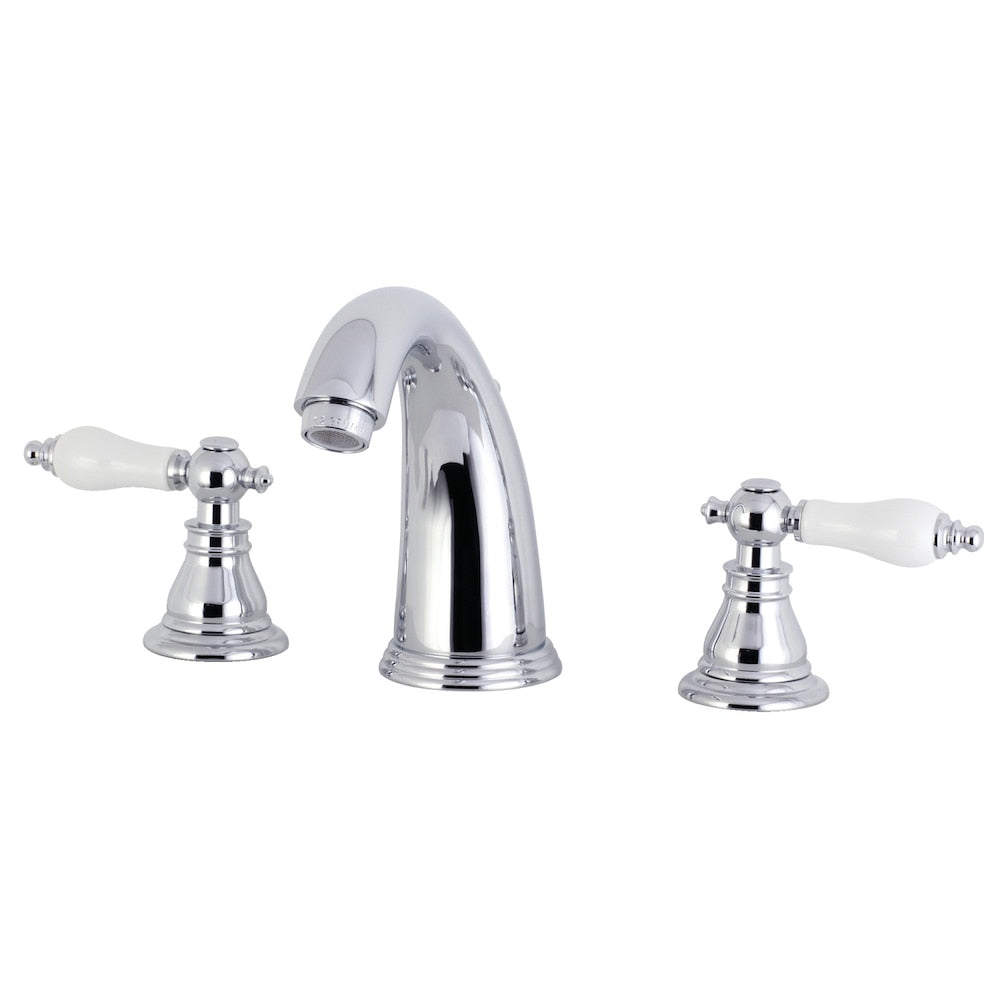 Robinet de salle de bain à 2 poignées Patriot de 8 pouces en chrome poli