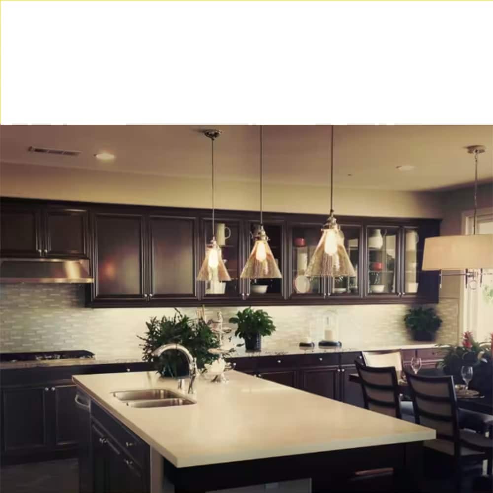 60-Watt Equiv ST19 Dimmable LED Amber Glass Vintage Edison Filament LED Light Bulb Daylight (16-Pack)