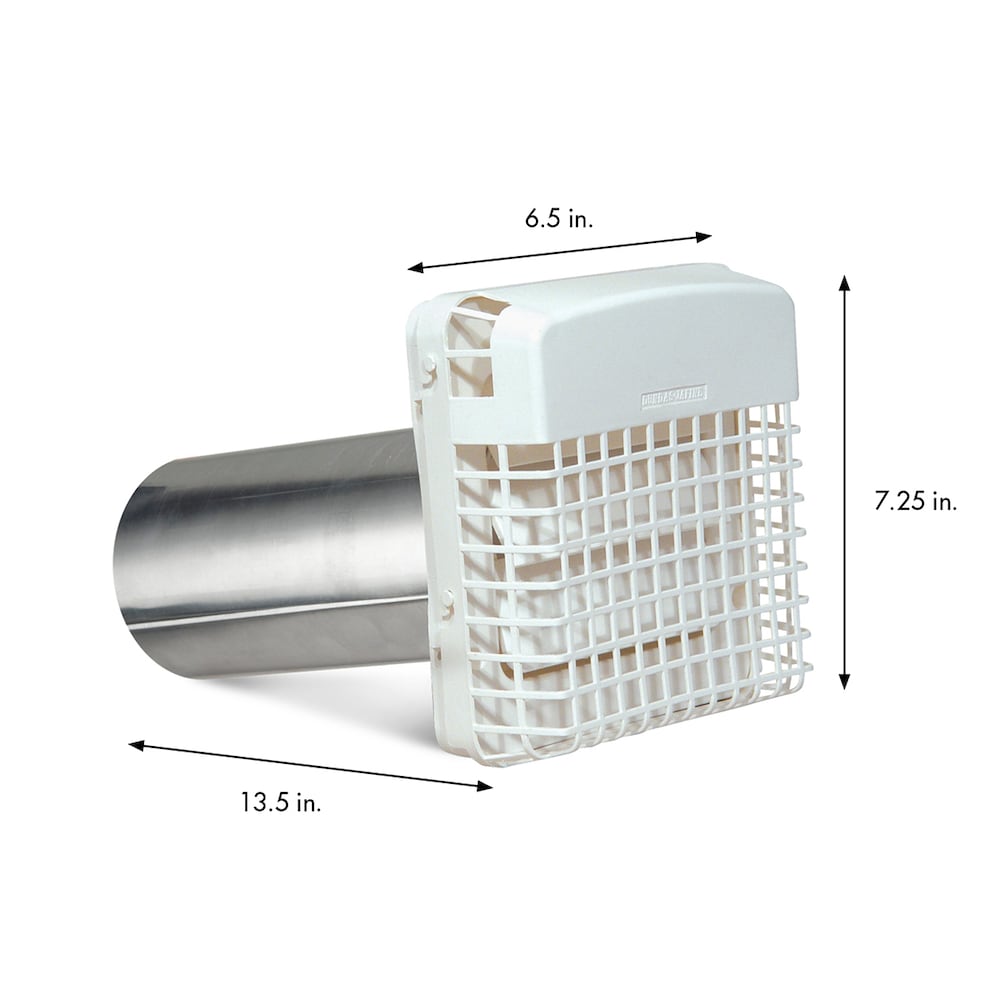 4 in Exhaust Assembly with Pest Guard