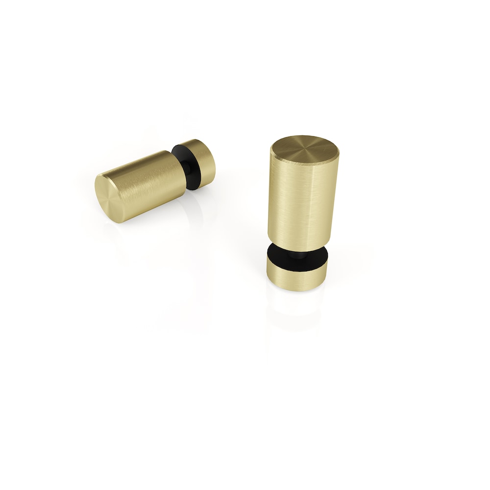 Eclipse 72 inch W x 60 inch H Sliding Frameless Bathtub Shower Door in Satin Brass Finish