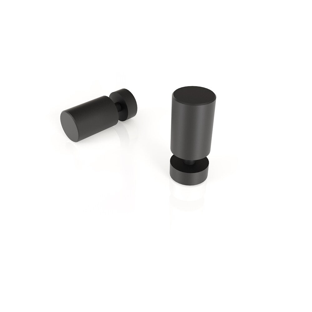 Eclipse 60 inch W x 60 inch H Sliding Frameless Bathtub Shower Door in Matte Black Finish