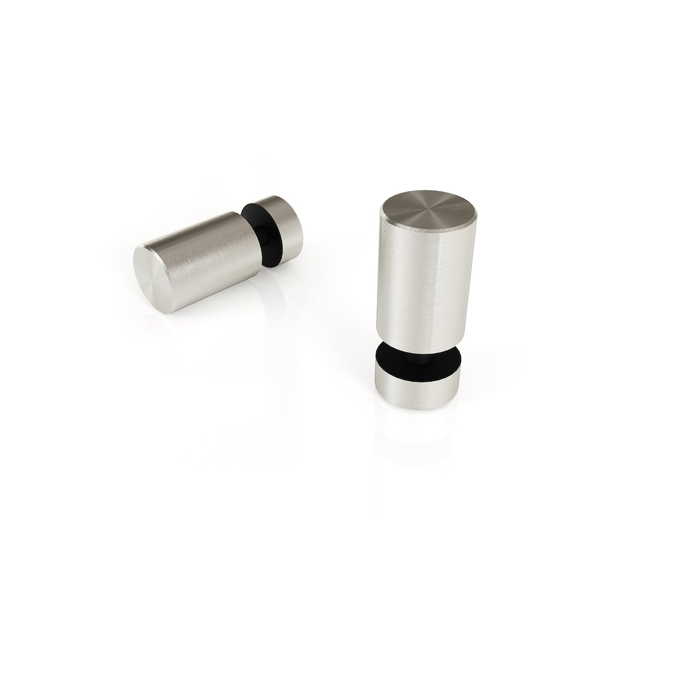 Eclipse 60 inch W x 60 inch H Sliding Frameless Bathtub Shower Door in Brushed Nickel Finish