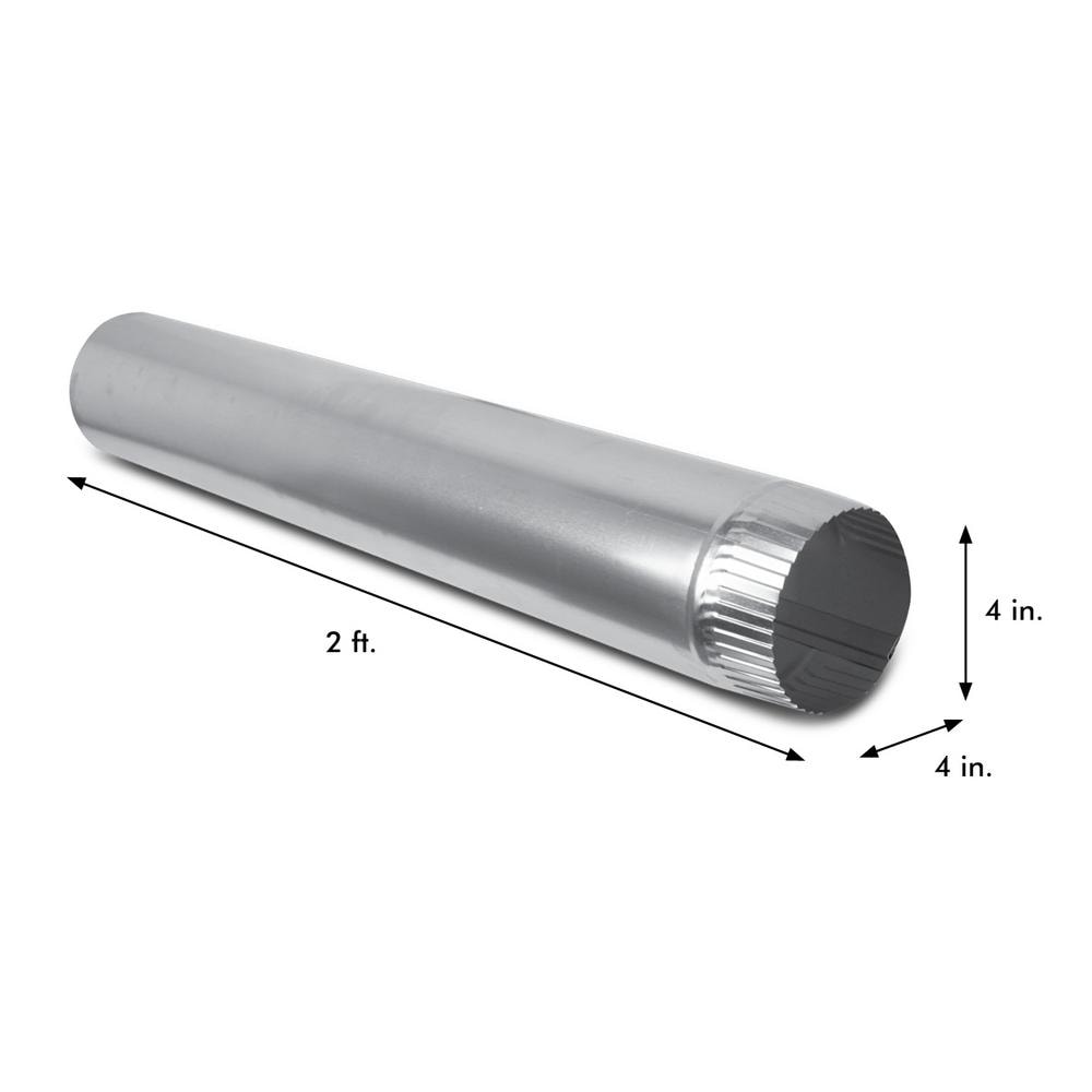 4-inch x 2 ft. Aluminum Pipe