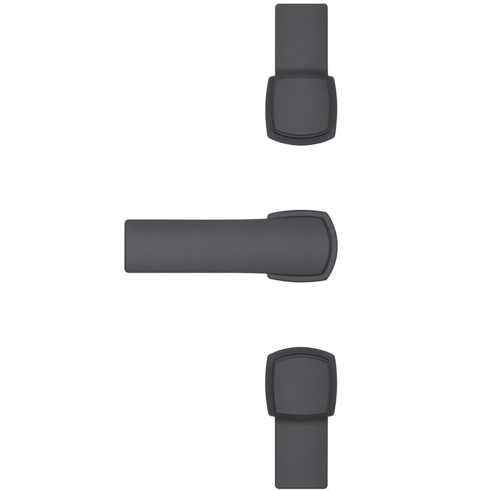 Deckard 2-Handle 8" Widespread Matte Black Bathroom Sink Faucet/Tap