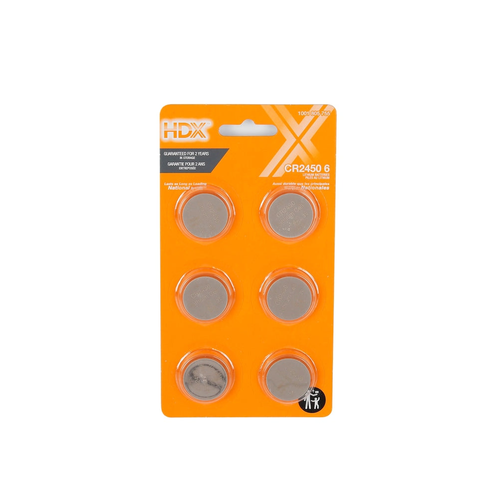 Lithium CR2450 Battery 6PK
