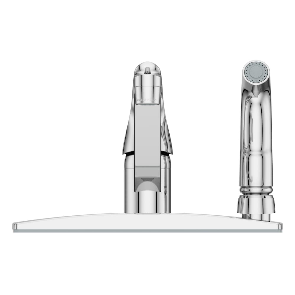 Pfirst Series 1-Handle Kitchen Faucet With Side Spray Polished Chrome