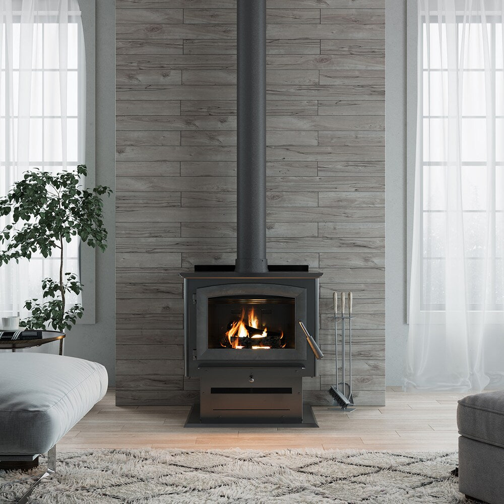 2,000 Sq. Ft. Pedestal Wood Stove