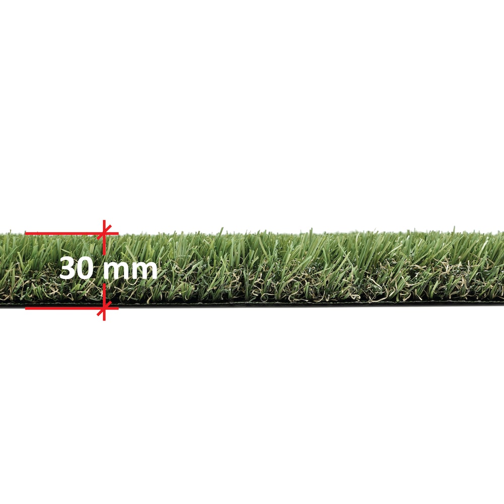 Tapis de gazon artificiel vert prédécoupé Urban Garden de 30 mm, 3,74 pi x 8,66 pi