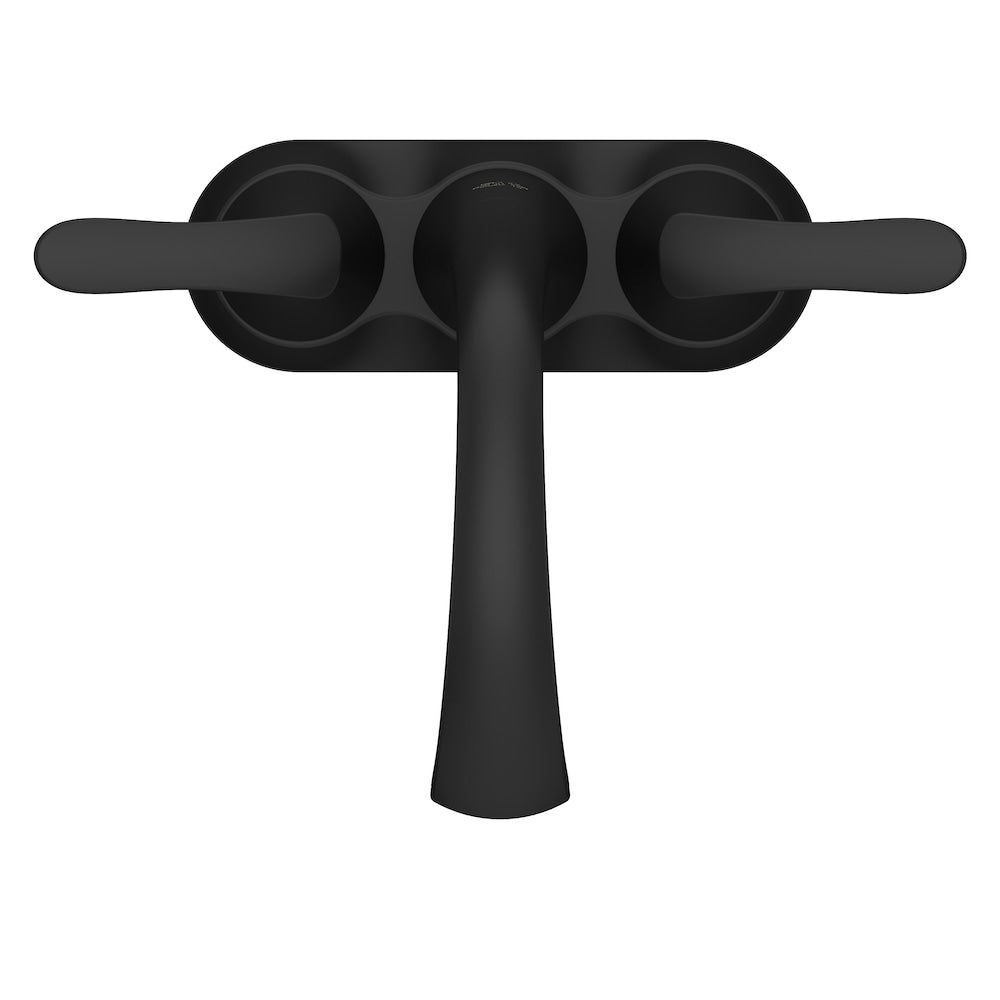 Weller 2-Handle 4" Centerset Matte Black Bathroom Sink Faucet/Tap