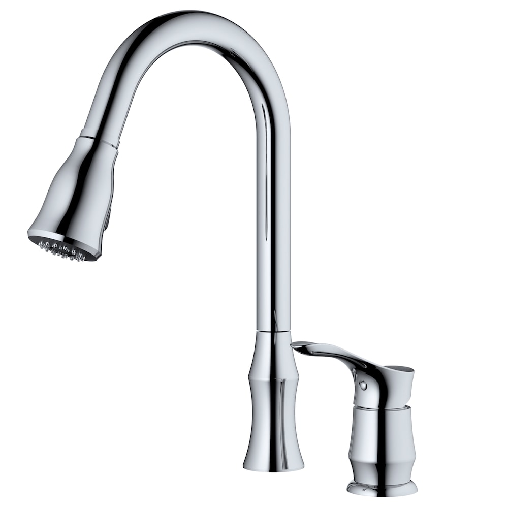 Hillwood Single-Handle Pull-Down Sprayer Kitchen Faucet in Chrome