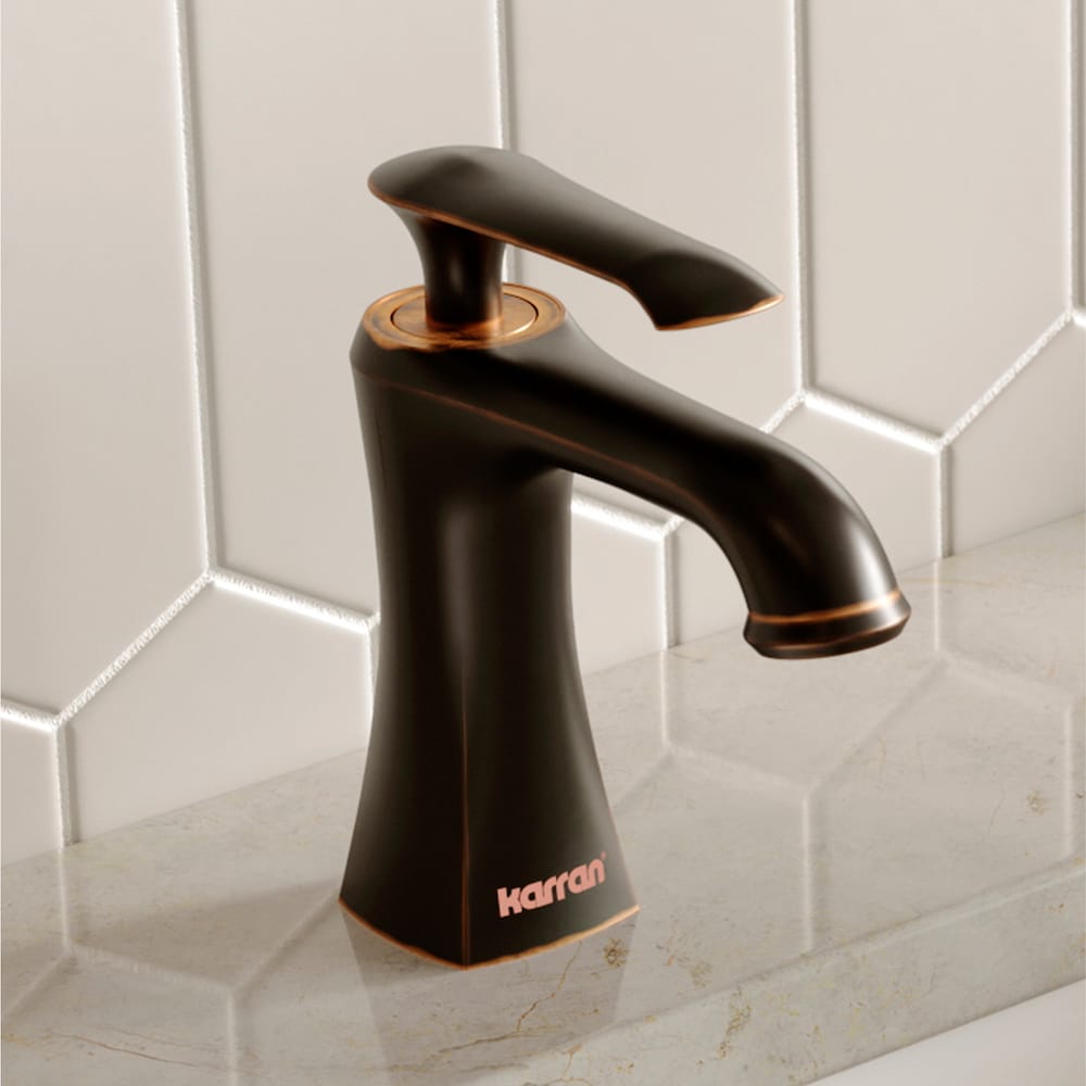 Woodburn Single Hole Single Handle Bathroom Faucet with Matching Pop-Up Drain in Oil Rubbed Bronze