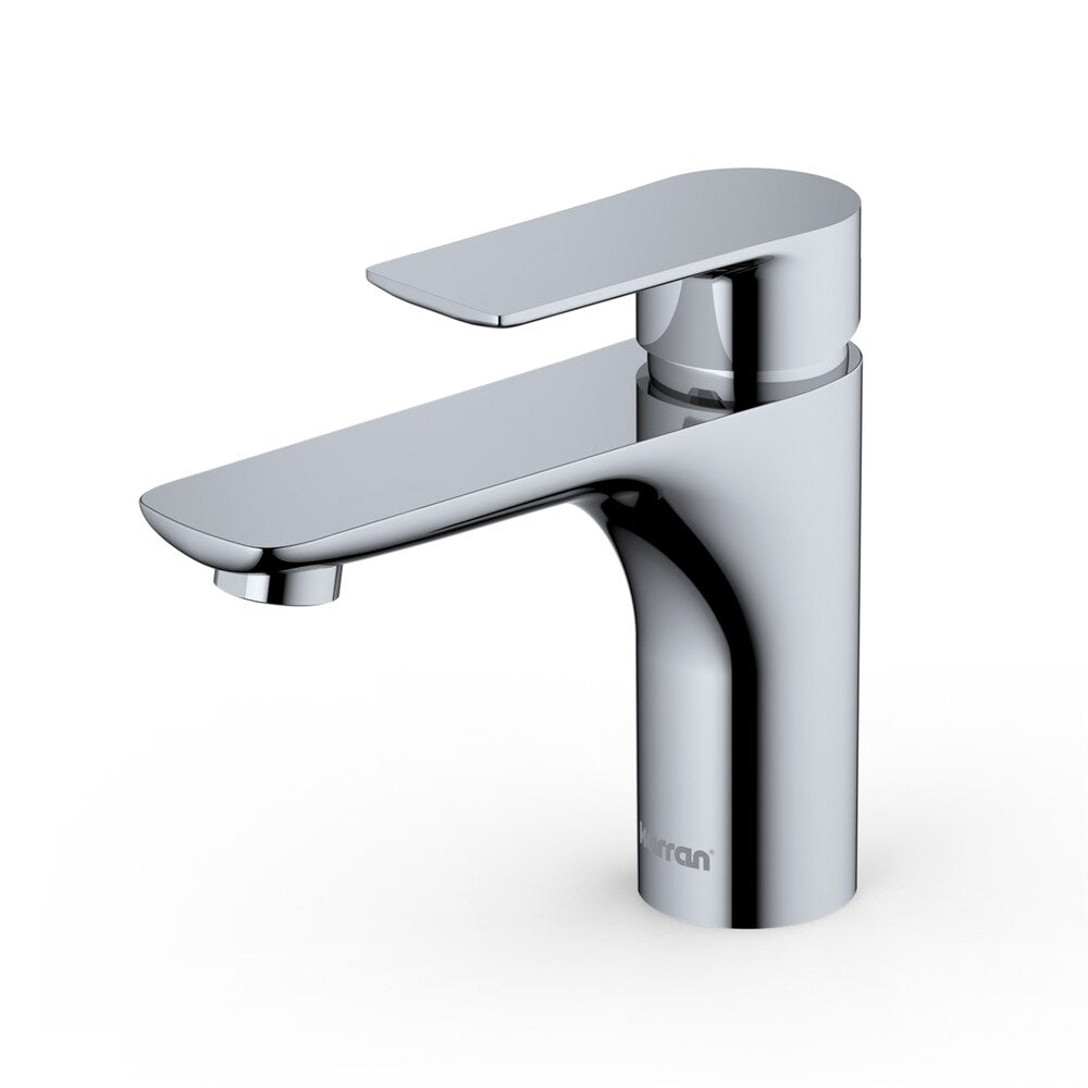 Kayes Single Hole Single Handle Basin Bathroom Faucet with Matching Pop-up Drain in Chrome