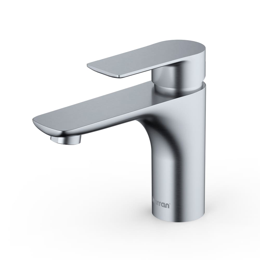 Kayes Single Hole Single Handle Basin Bathroom Faucet with Matching Pop-up Drain in Stainless Steel