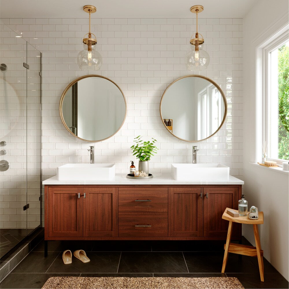 Kayes Single Hole Single Handle Vessel Bathroom Faucet with Matching Pop-up Drain in Chrome