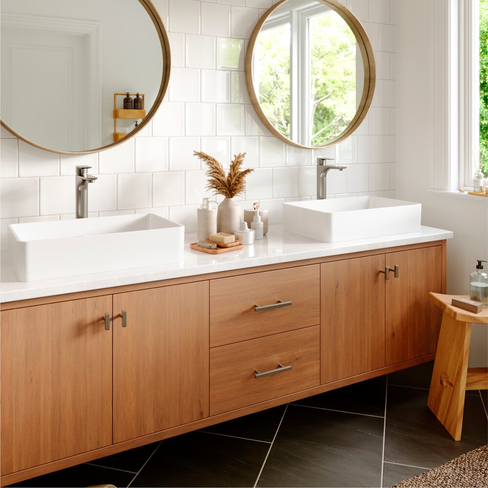 Kayes Single Hole Single Handle Vessel Bathroom Faucet with Matching Pop-up Drain in Stainless Steel